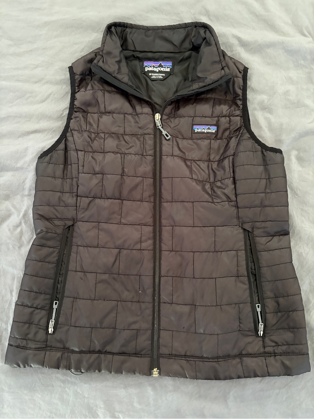 Patagonia Nano Puff Vest Women’s Medium Brown Full Zip Insulated